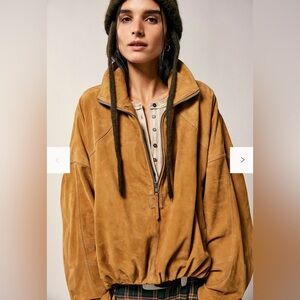 NWT We The Free Sonny Suede Pullover